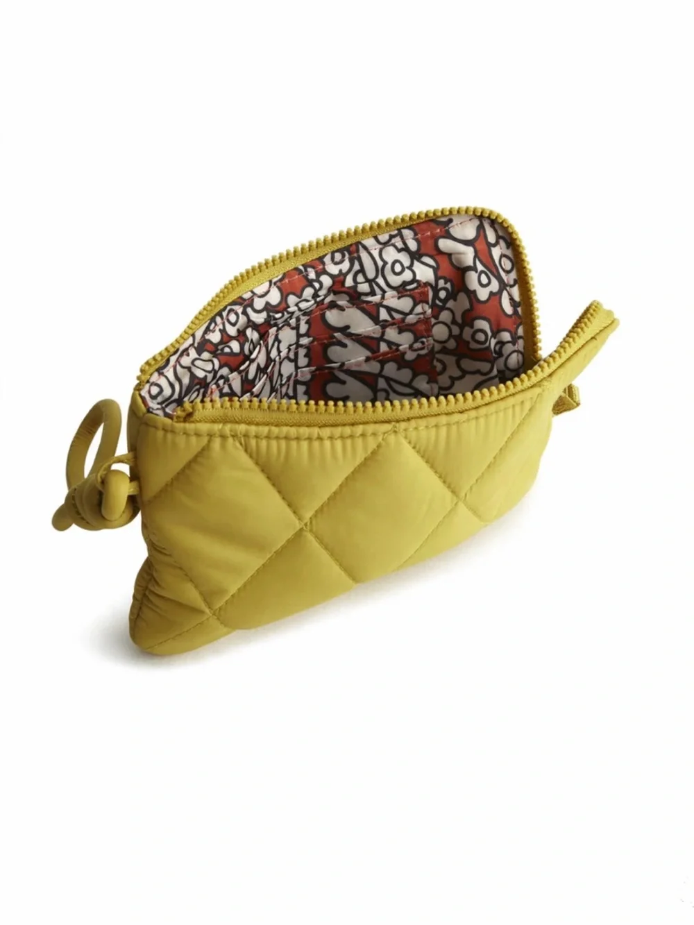 Vera Bradley Quilted Zip Wristlet in Featherweight Golden Olive Wallet